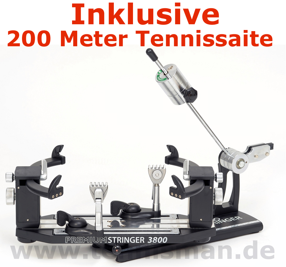 Bespannungsmaschine: Premium Stringer 3800  incl. 200m DISCHO IONTEC