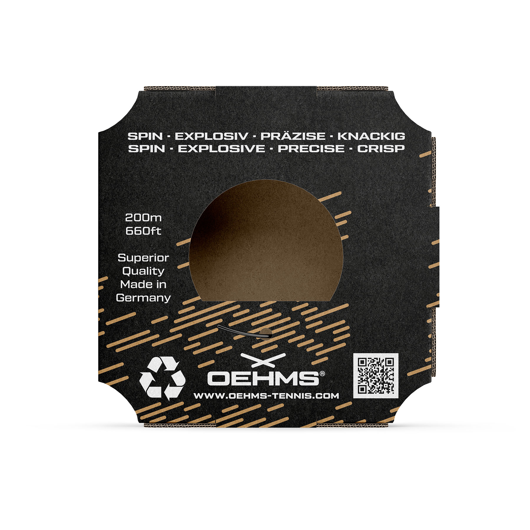 Aktion! Tennissaite - Oehms Black Pearl Rough - 2 x 120 m