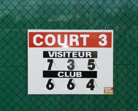 Tennis Scorer Aufkleber