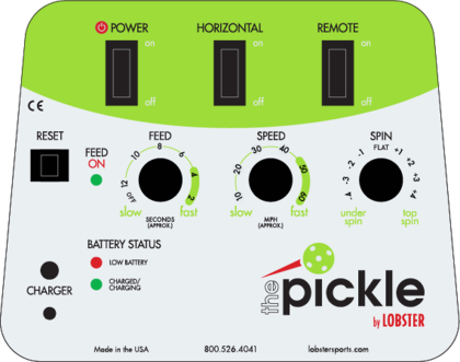 Ballwurfmaschine - Ballmaschine Lobster "THE PICKLE" mit Batterie
