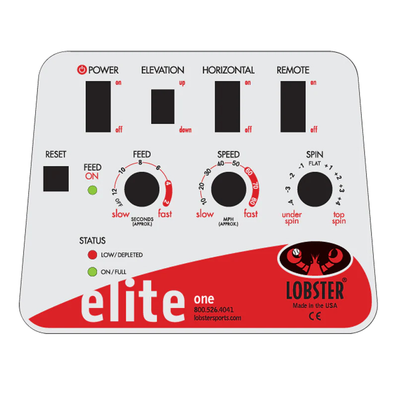 Ballwurfmaschine - Ballmaschine Lobster ELITE 1 mit Fernbedienung, Batterie und Ladegerät