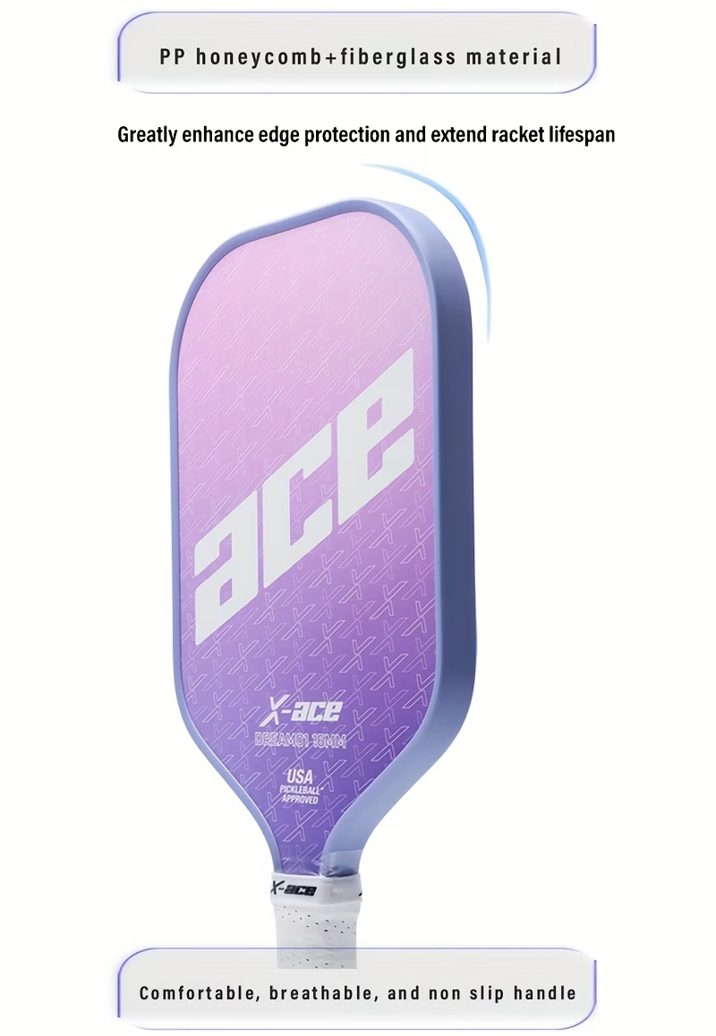 Pickleball Schläger - X-Ace Fiberglas - rosa