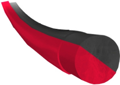 Tennissaite - DISCHO - DUO RED (Supersoft) - 200 m