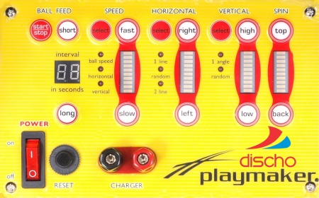 Ball Machine DISCHO playmaker with reomote control and with Charger