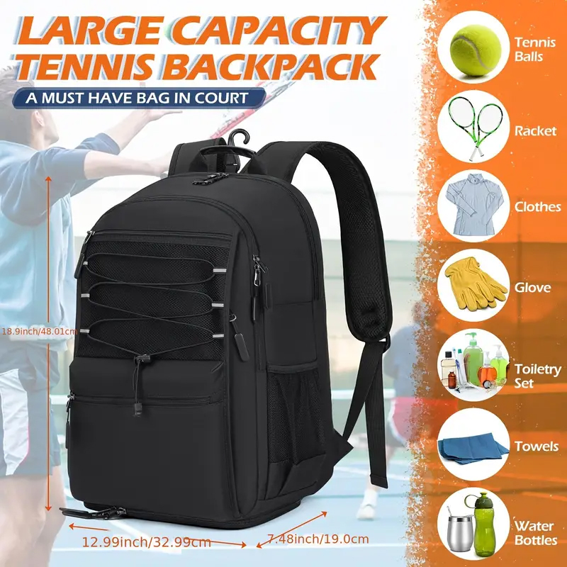 multifunctional backpack for Tennis/Badminton