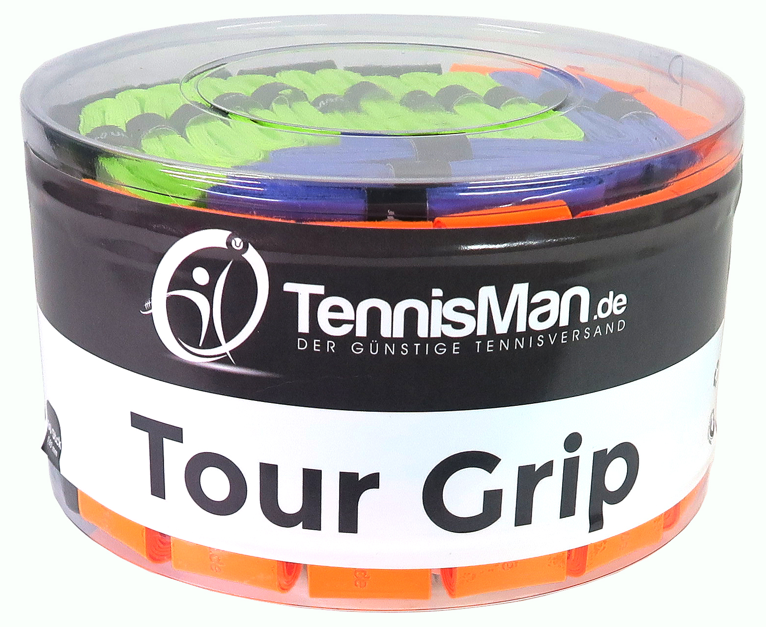 TennisMan - Tour Grip - Überband (Overgrip) bunt - 30 Stck.