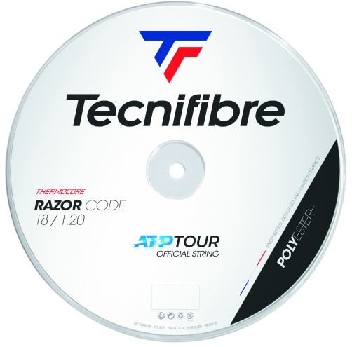 Tennisstring - Tecnifibre - RAZOR CODE - 200 m - White