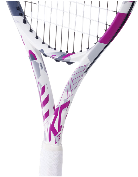 Tennisschläger - Babolat - Evo Aero Lite Pink Besaitung (2023/2024)