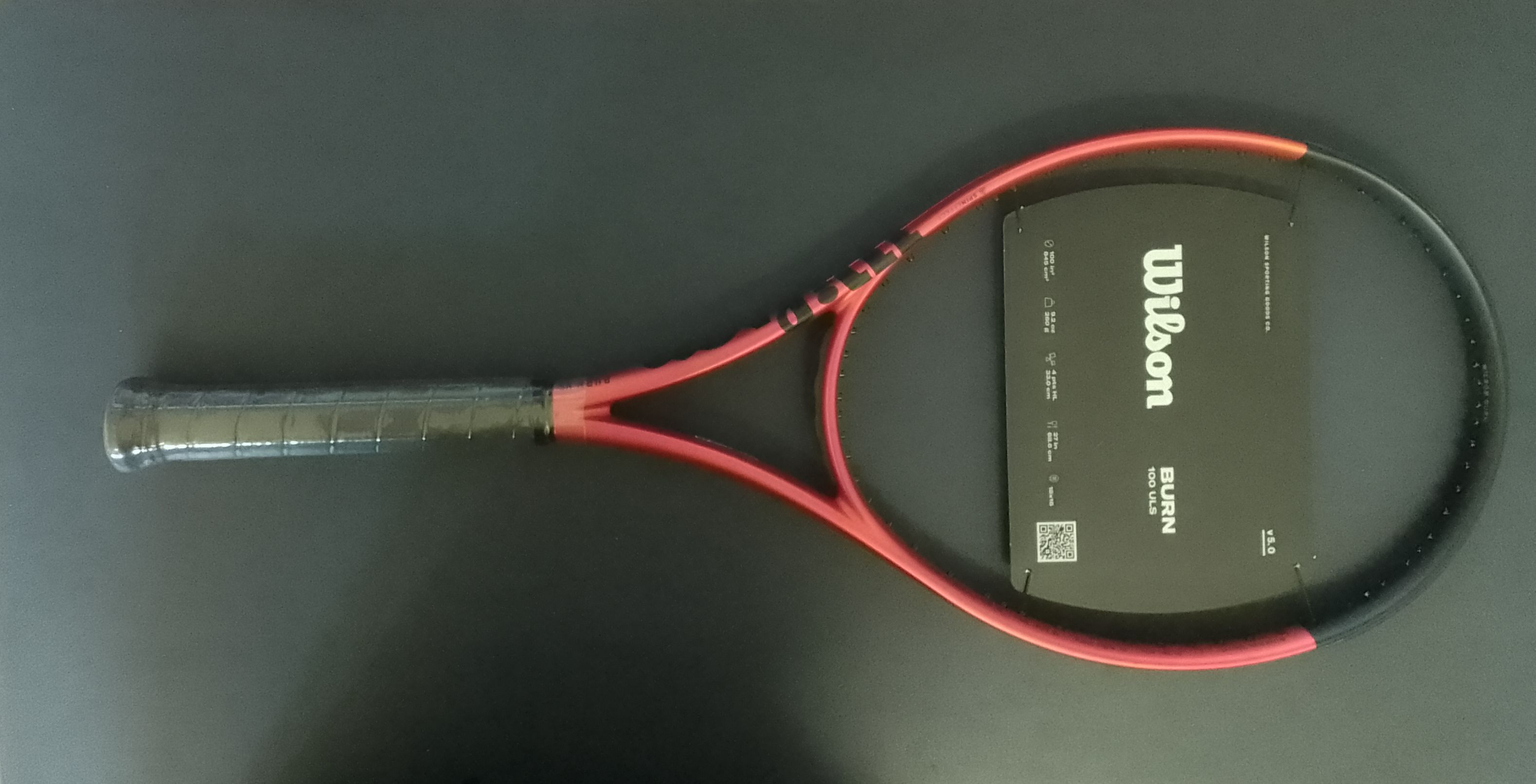 Tennisschläger - Wilson - Burn 100 ULS V5.0 FRM 2 - unbesaitet