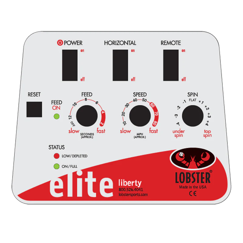 Ballwurfmaschine - Ballmaschine Lobster "Elite Liberty" mit Fernbedienung, Batterie und Ladegerät