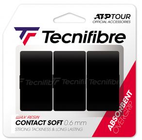 Overgrip - Tecnifibre - CONTACT SOFT BLACK - 3er