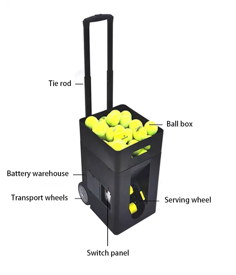 Ballwurfmaschine - ITennis POW (JT-02) inkl. Batterieladegerät