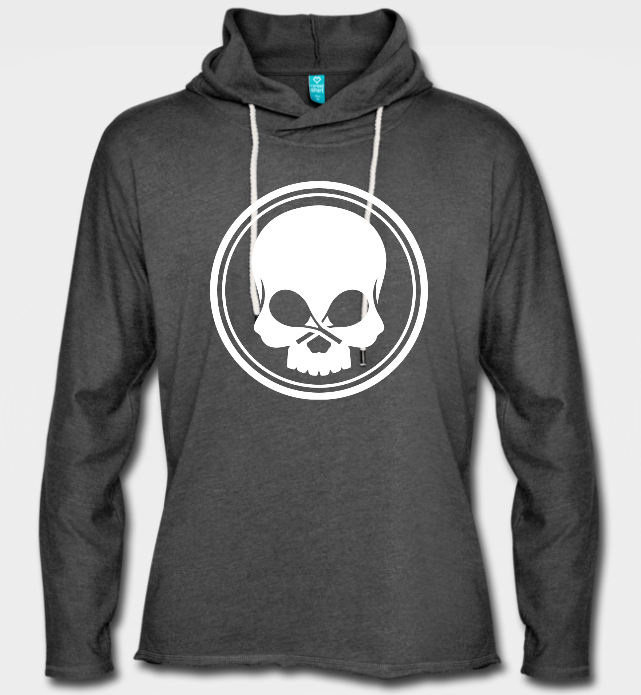 BLACK SKULL - Kapuzensweatshirt - grau