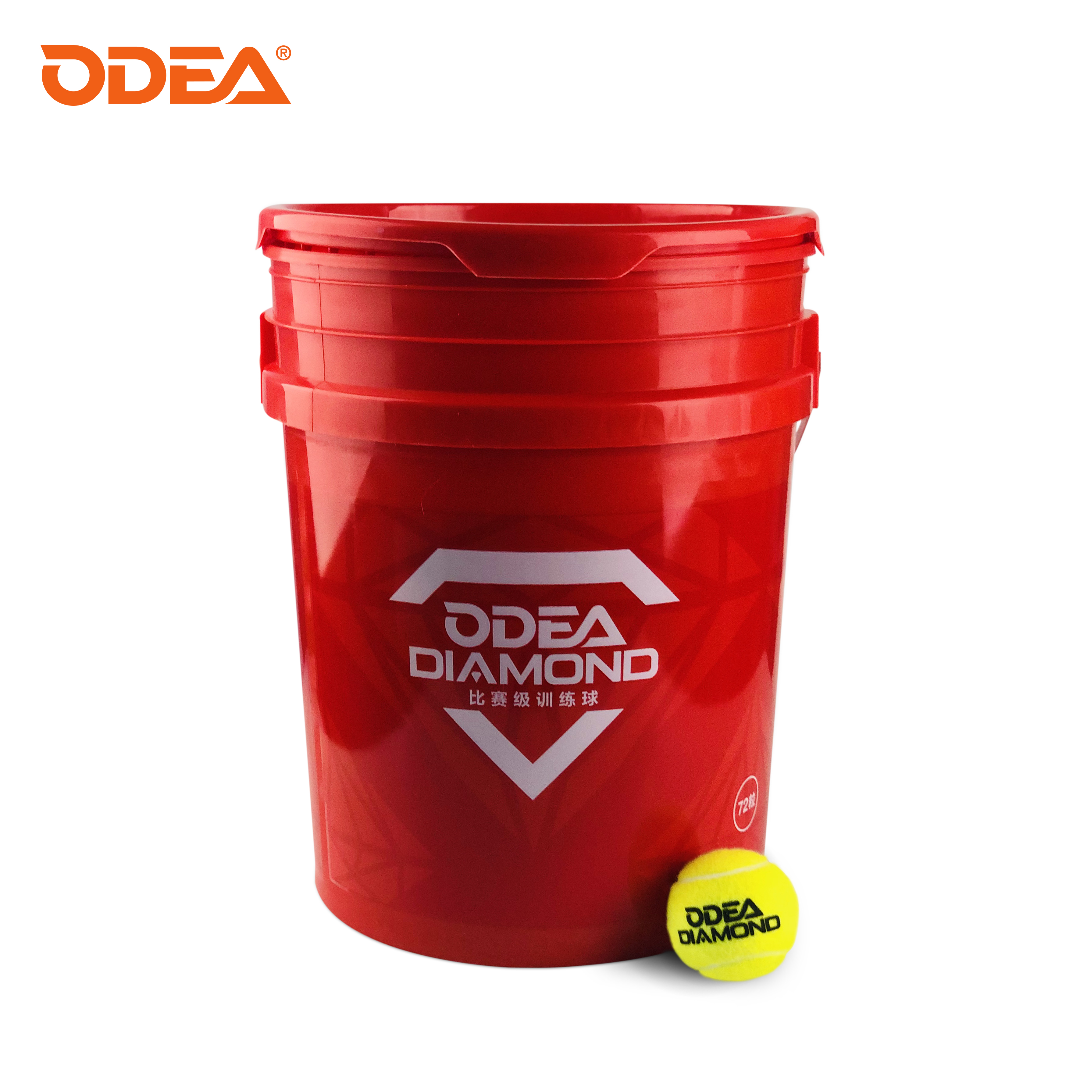Tennisbälle - Odea Diamond - 72 Bälle im Eimer