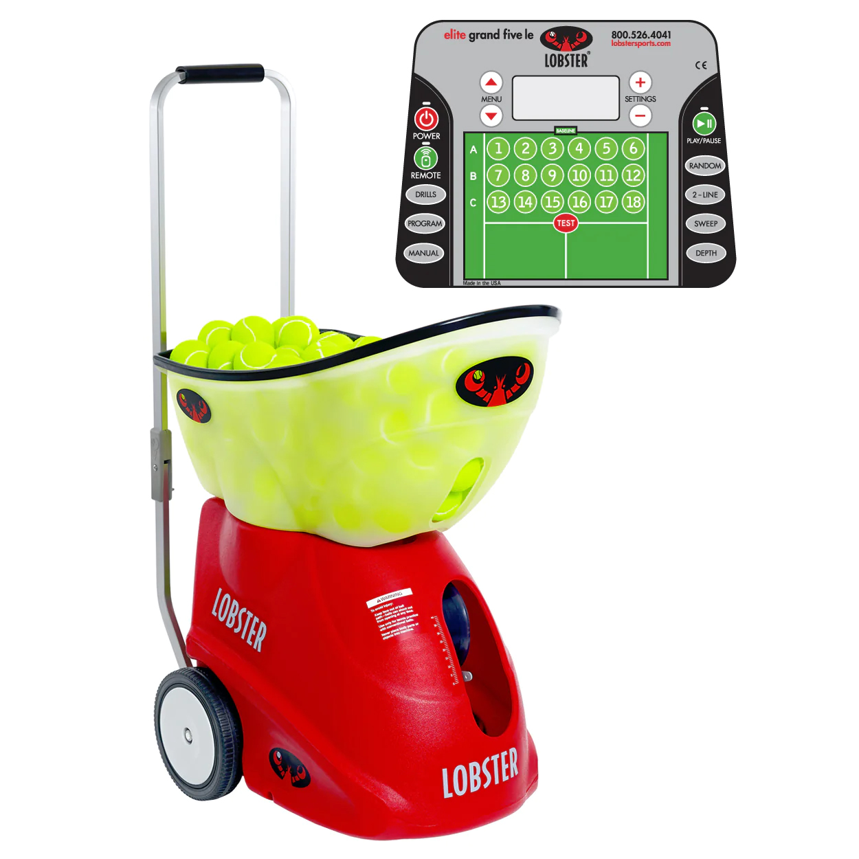Ball Machine Lobster "Grand V LE" with Battery and Charger