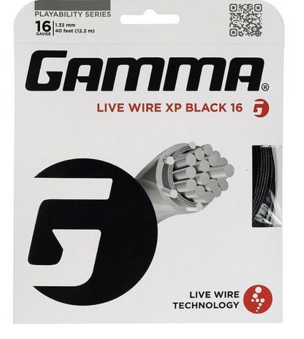 Tennissaite - Gamma Live Wire XP - natur - 12,2 m