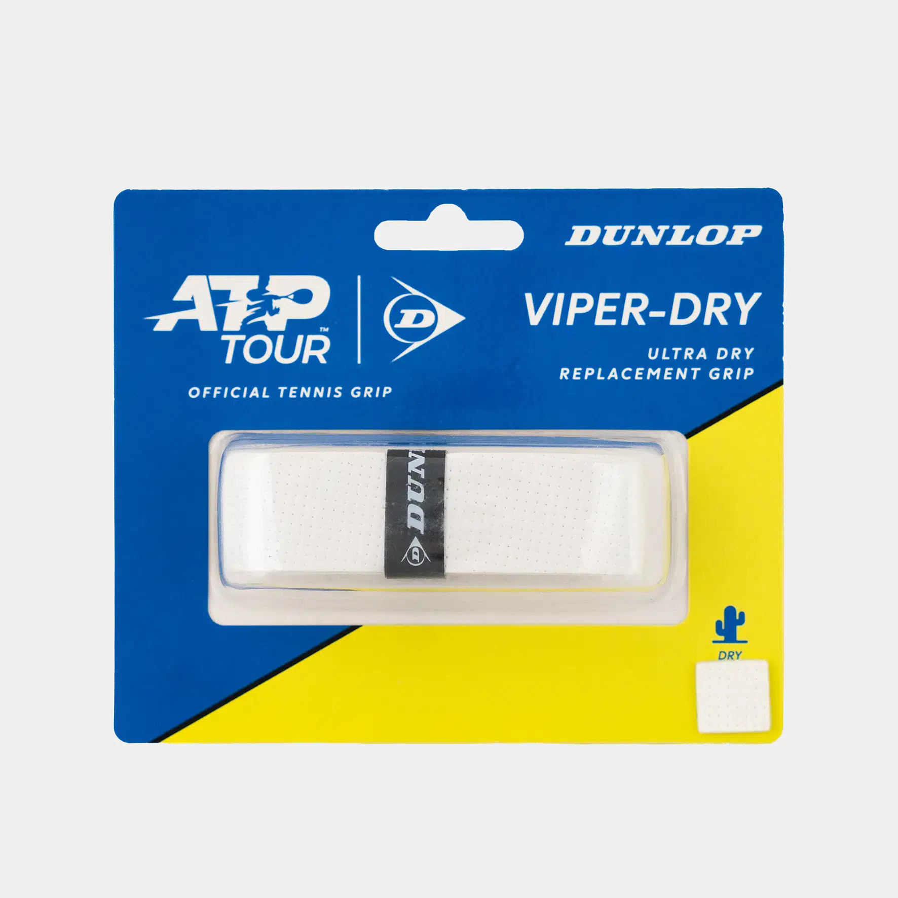 Basisgriffband - Dunlop - ATP VIPER-DRY REP GRIP WHT 1PC BLISTER