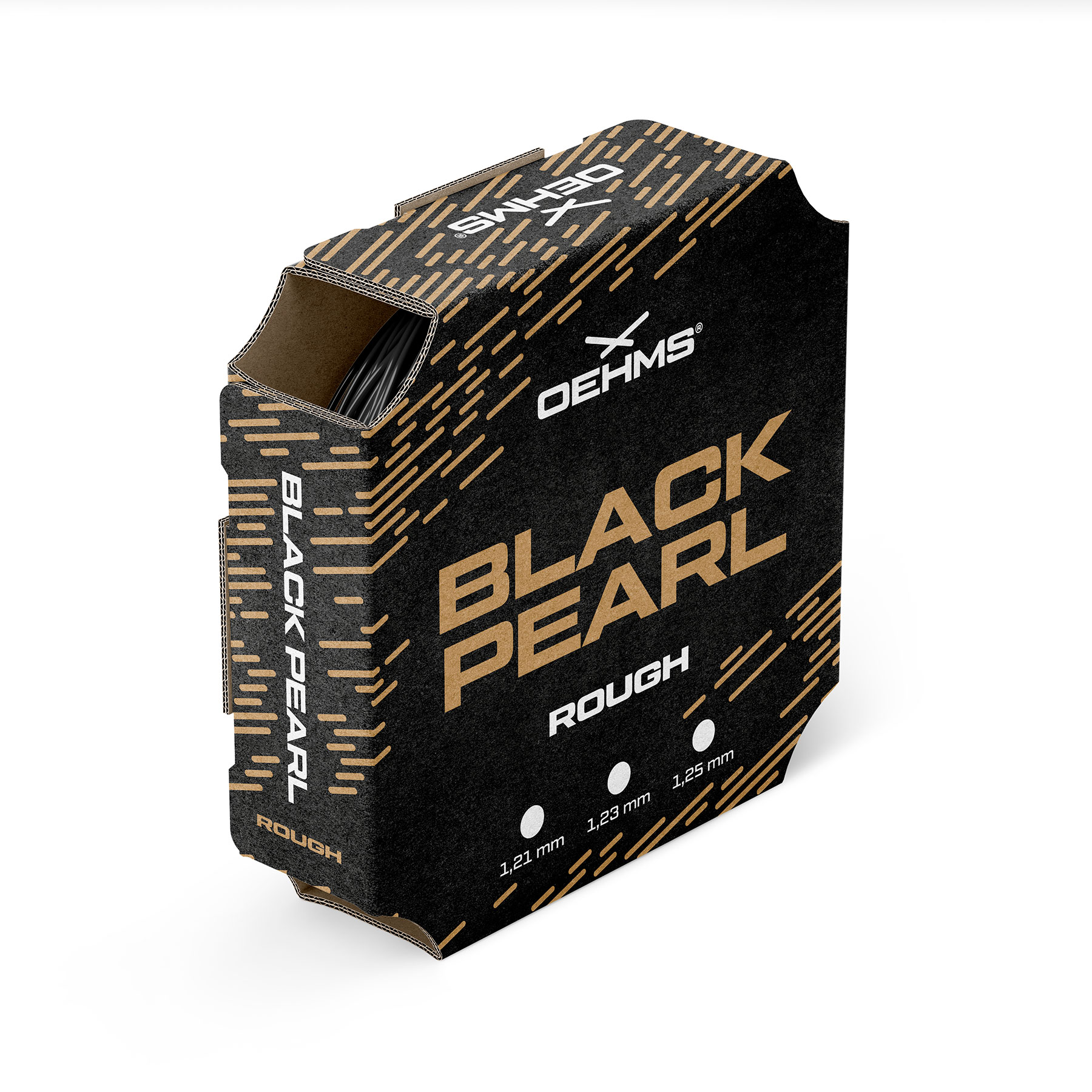 Aktion! Tennissaite - Oehms Black Pearl Rough - 2 x 120 m