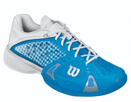 *Auslaufmodell* Tennisschuhe - Wilson Woman´s Rush Pro Clay Court- cyan/weiß/silber