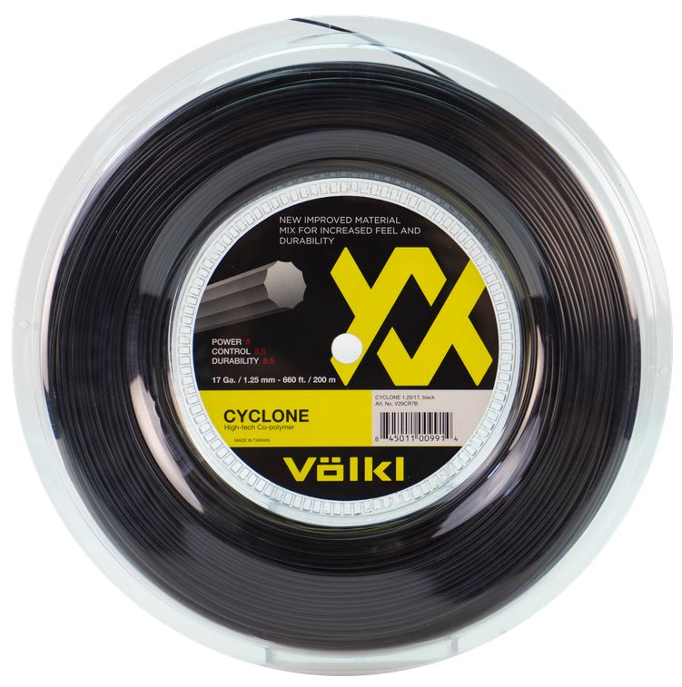 Tennissaite - Völkl - Cyclone - Schwarz - 200 m