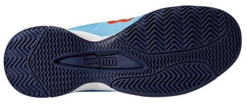 Tennisschuhe - Wilson - RUSH PRO QL - bonnie blue/white/tangerine - Junior (2020)