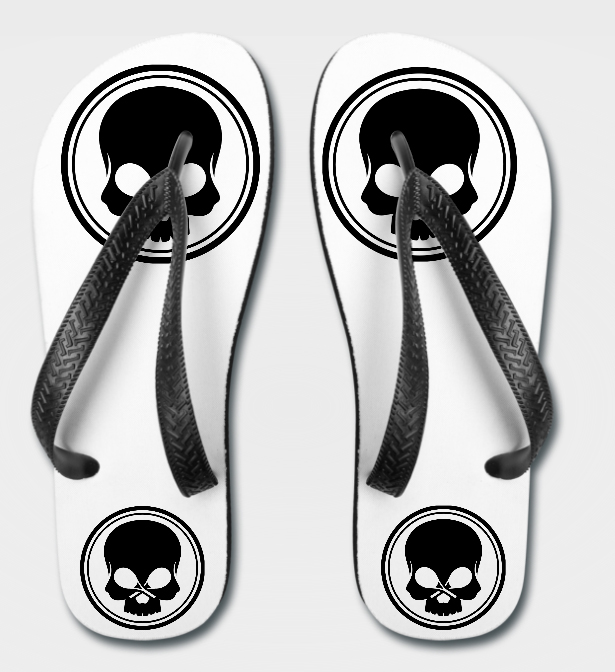 BLACK SKULL - Flip Flop - Zehensandale