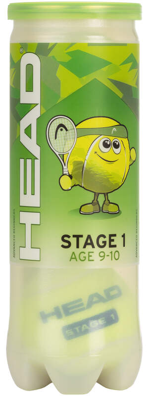 Tennisbälle - 3B HEAD STAGE 1 - GREEN 