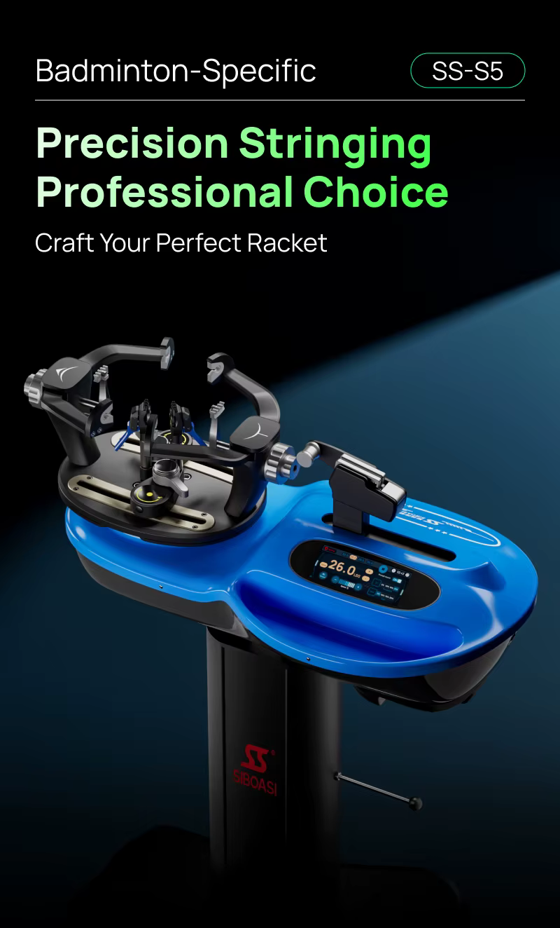 Besaitungsmaschine - Siboasi S5 (Badminton) - schwarz/blau