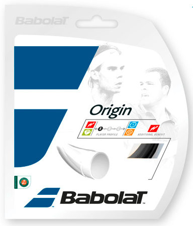 Tennissaite - Babolat - Origin - 12 m - schwarz