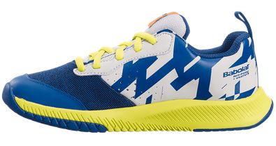 Babolat - PULSION ALL COURT - Junior - dark blue/sulphur spring (2021)