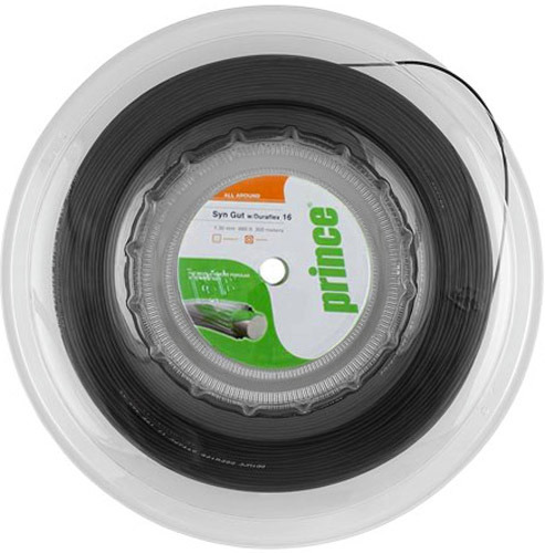 Tennissaite - Prince Synthetic Gut Duraflex 16 - 200 m - schwarz