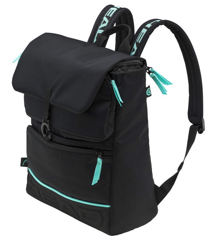 Tennistasche - Head - Coco Backpack - black/mint (2022)