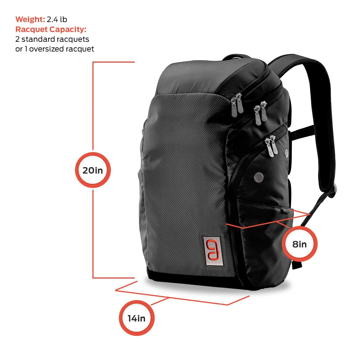 Geau - Tennisrucksack - Axiom Racquet Bag 2.0 