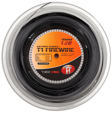 Tennissaite - Tier One - T1 Firewire schwarz - 200m