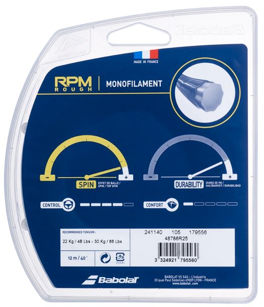 Tennissaite - Babolat - RPM ROUGH - 12 m
