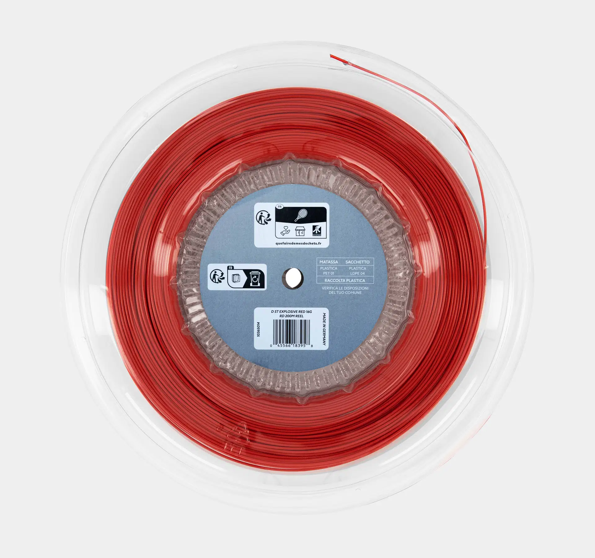 Tennissaite - Dunlop - EXPLOSIVE RED - 200 m