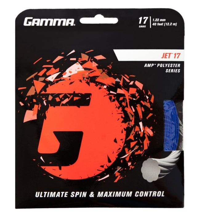 Tennissaite - Gamma Jet - blau - 12,2 m