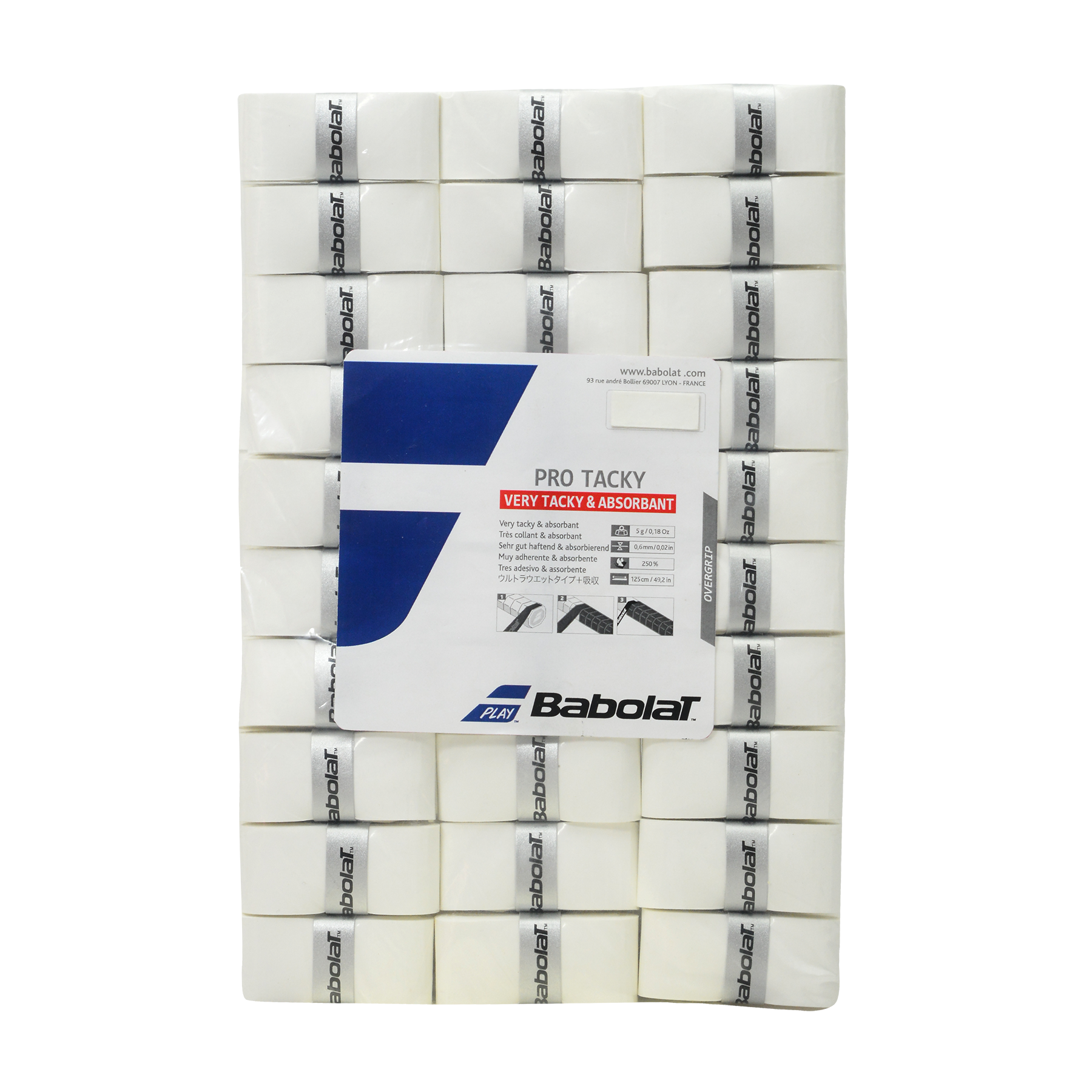 Babolat Overgrips - PRO TACKY REFILL X60