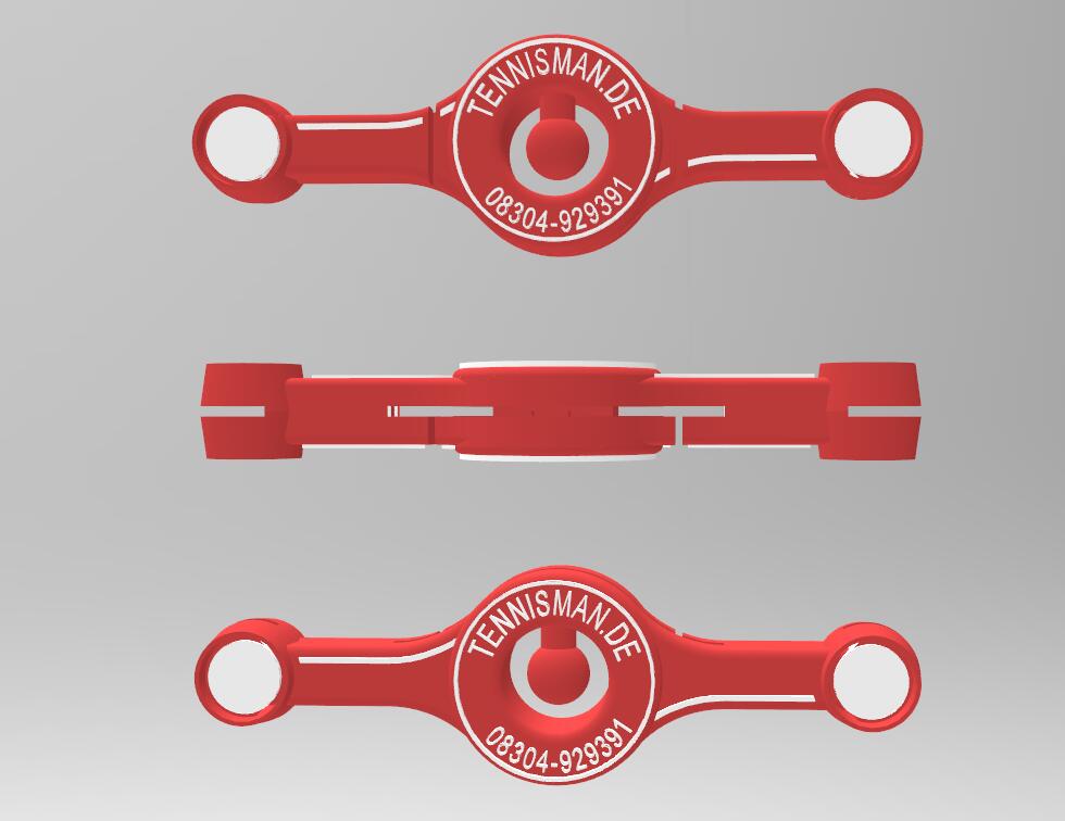 Vibrastop- Tennisman - Mega Damp - rot