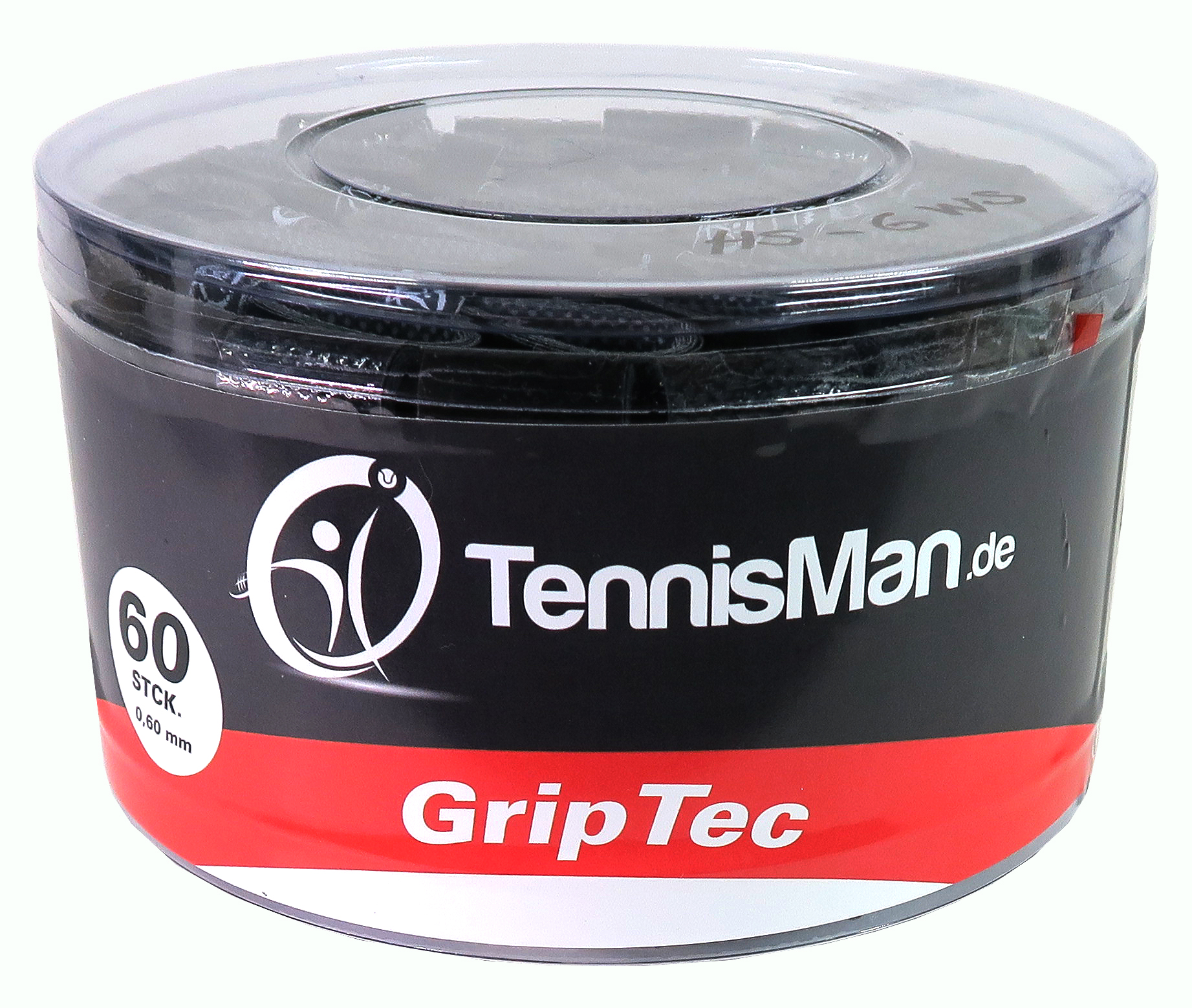 TenniMan - GripTec - 0vergrip - black - 10 pcs