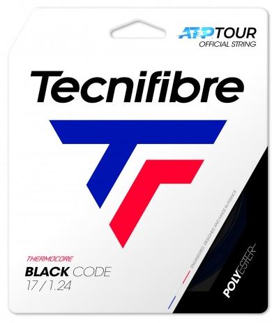 Tennisstring - Tecnifibre - BLACK CODE - 12 m - Black