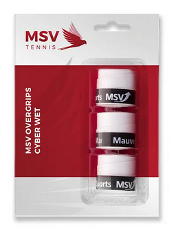 MSV Over Grip Cyber Wet, 3er Pack, weiß
