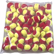 Tennisbälle - DISCHO Funny START - Methodik - Stage 3 - 60 Bälle im Polybag - gelb/rot