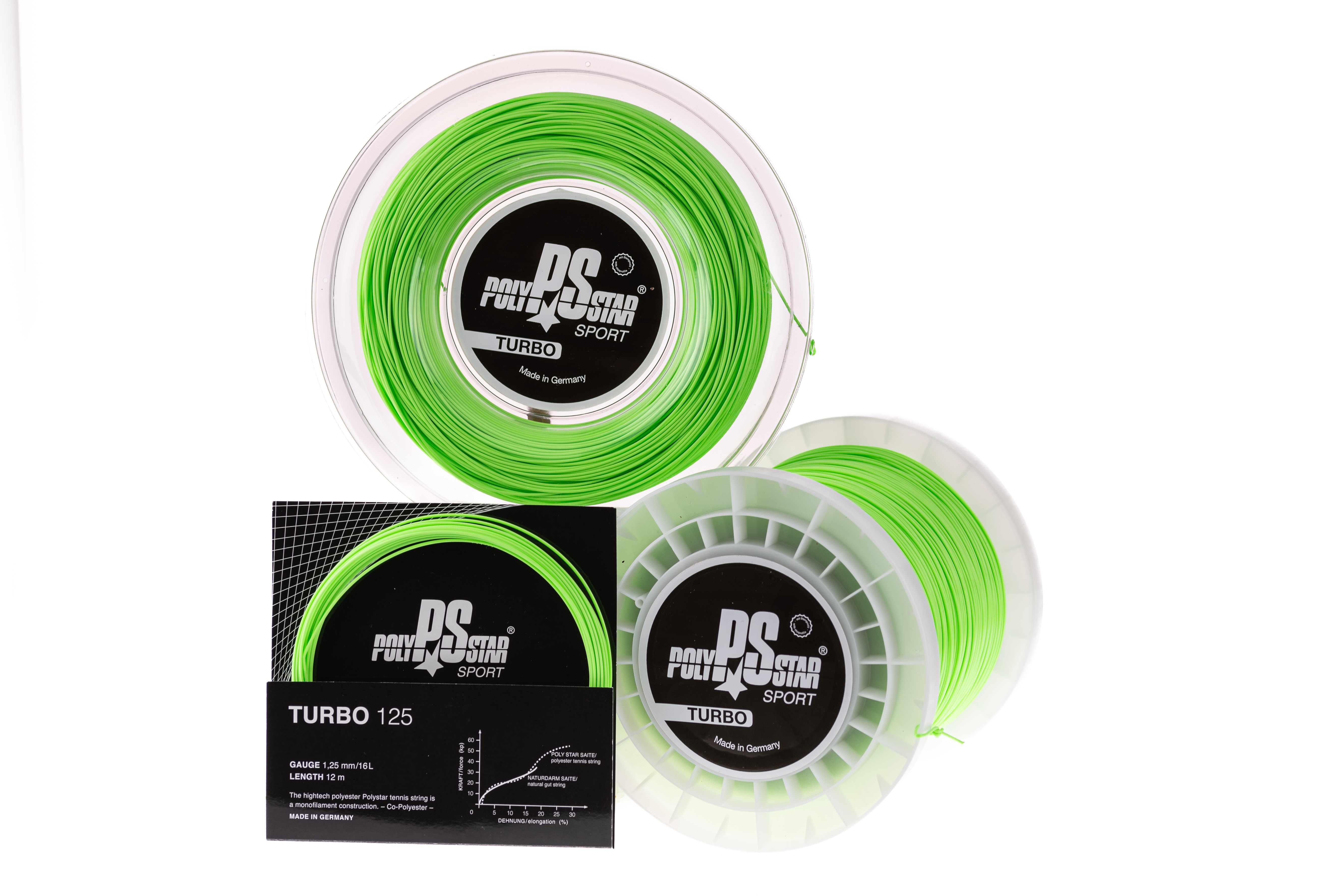 Poly Star Turbo - 200 m - neon green
