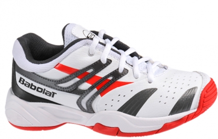 Tennisschuhe - BABOLAT - DRIVE 2 JUNIOR - weiß rot