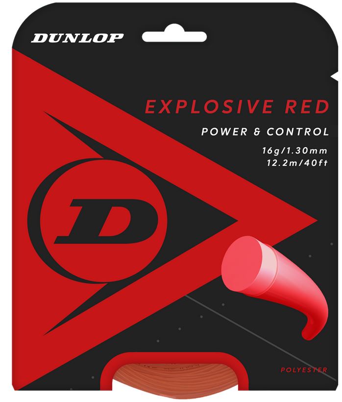 Tennissaite - Dunlop - EXPLOSIVE RED - 12 m