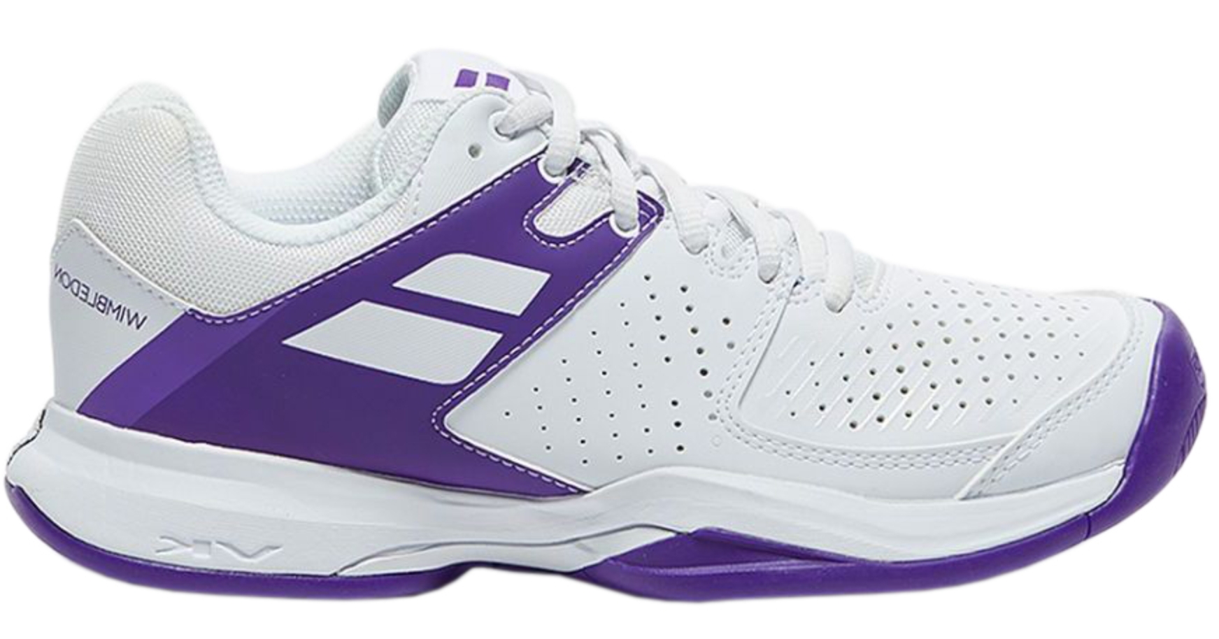 Tennisschuh - Babolat - PULSION ALl COURT WHITE/PURPLE