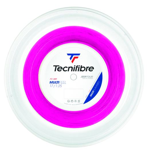 Tennisstring - Tecnifibre - MULTIFEEL - 200 m - Pink