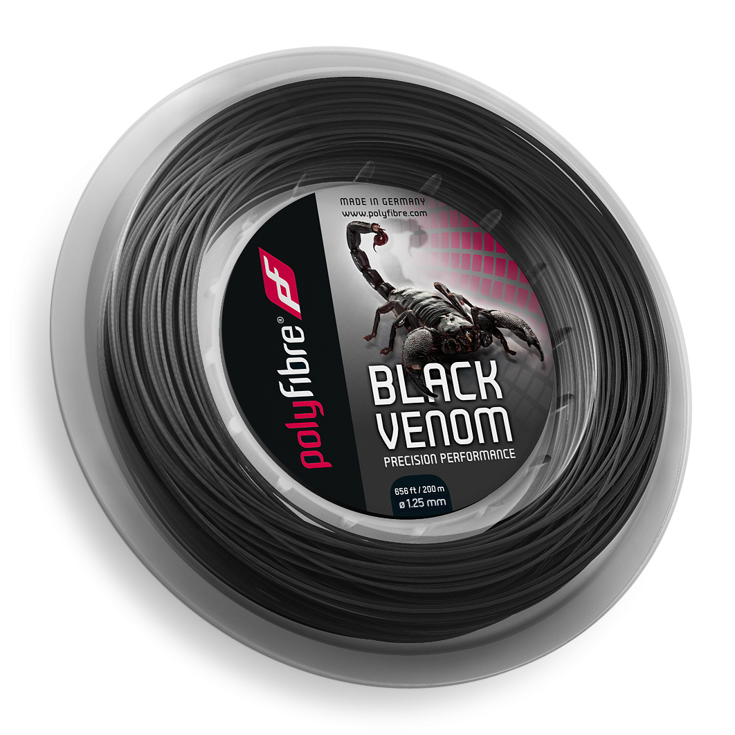 Tennissaite - Polyfibre Black Venom - 200 m