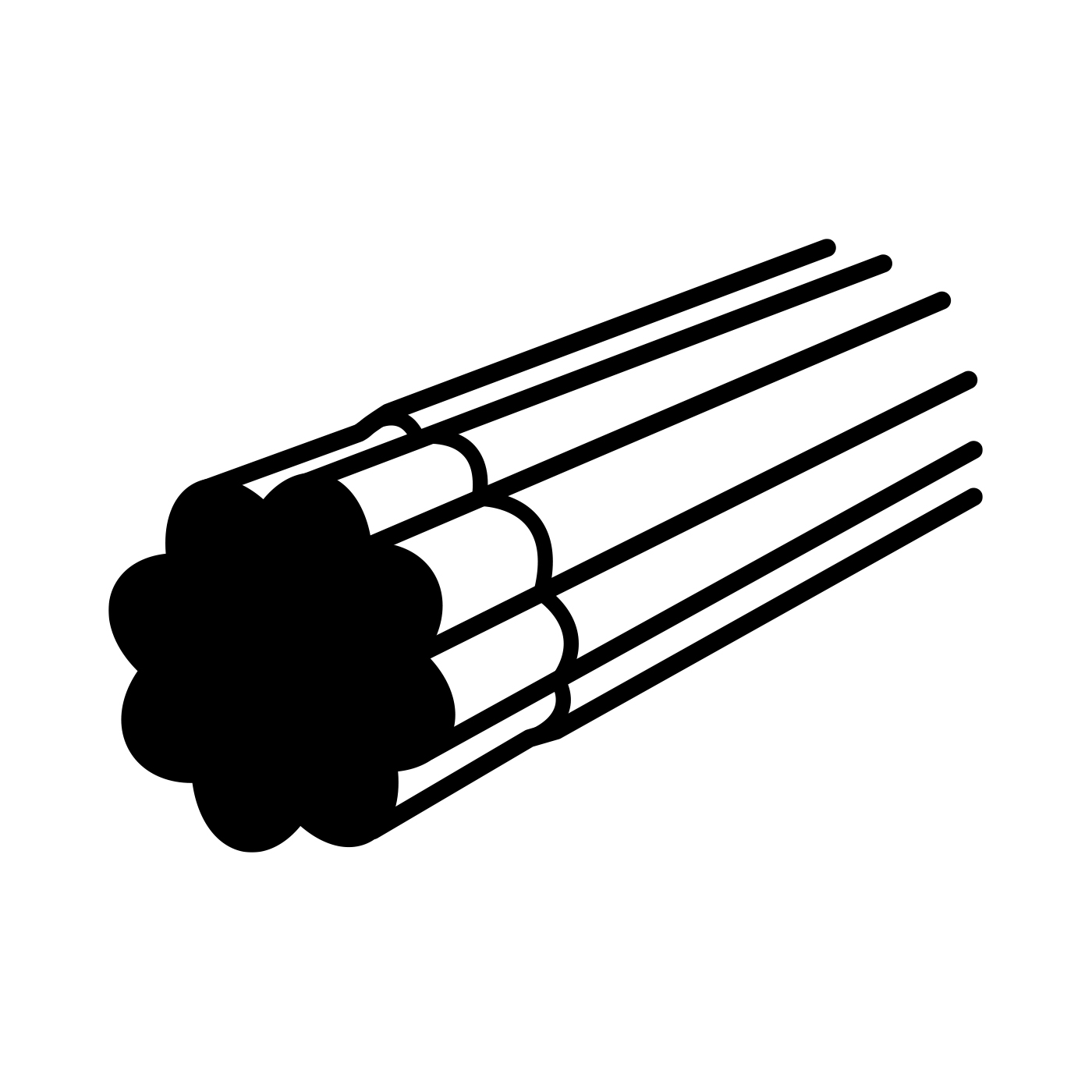 Aktion! Tennissaite - Oehms Black Pearl Rough - 2 x 120 m